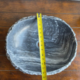 Rustic Gray Marble Stone Sink | Handmade & Natural | Luxury