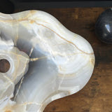 Large Beige Onyx Vessel Sink – One-of-a-Kind, Hand-Carved