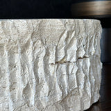 Round Handcrafted Travertine Vessel Sink – Natural Stone Bathroom Basin, Luxury Rustic Modern Vanity Sink