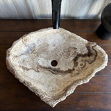 Rustic Chocolate Onyx Stone Sink | Handmade & Natural | Luxury