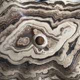 Beige Onyx Vessel Sink – One-of-a-Kind, Hand-Carved