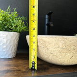 Round Travertine Sink