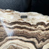Beige Onyx Vessel Sink – One-of-a-Kind, Hand-Carved