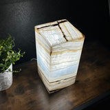 White Onyx Lamp Pair