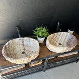 Rustic Onyx Sink Pair