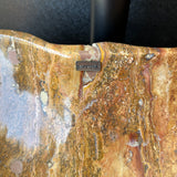 Red Travertine Rustic Sink