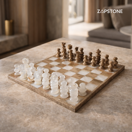 Marble & Onyx Chess Set