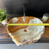 Large Rustic Green Onyx Sink