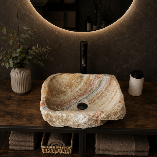 Rustic Beige Onyx Sink