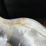 Large Beige Onyx Vessel Sink – One-of-a-Kind, Hand-Carved