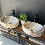 Rustic Onyx Sink Pair