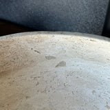 Round Handcrafted Travertine Vessel Sink – Natural Stone Bathroom Basin, Luxury Rustic Modern Vanity Sink