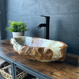 Rustic Green Onyx Sink