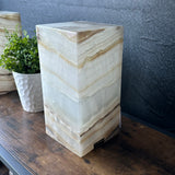 White Onyx Lamp Pair