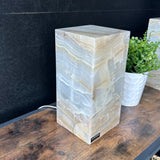 White Onyx Lamp Pair