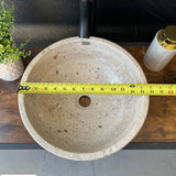 Round Travertine Sink