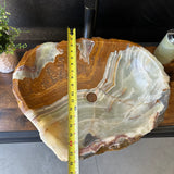 Large Rustic Green Onyx Sink