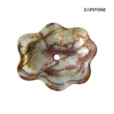 Lavabo de Piedra de Ónix Verde | Lavabo Vessel de Piedra Natural | Palangana de Ónix Irregular Moderna Hecha a Mano | Lavabo Tipo Cuenco de Lujo para Tocador