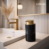 Marble Soap Dispenser – Luxury Bathroom Decor, Modern Stone Lotion Pump, Minimalist Vanity Accessory