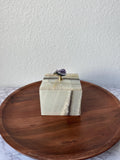 Green Onyx Jewelry Box with Amethyst Top – Handmade Stone Trinket Box – Luxury Crystal Storage Jar – Unique Gift