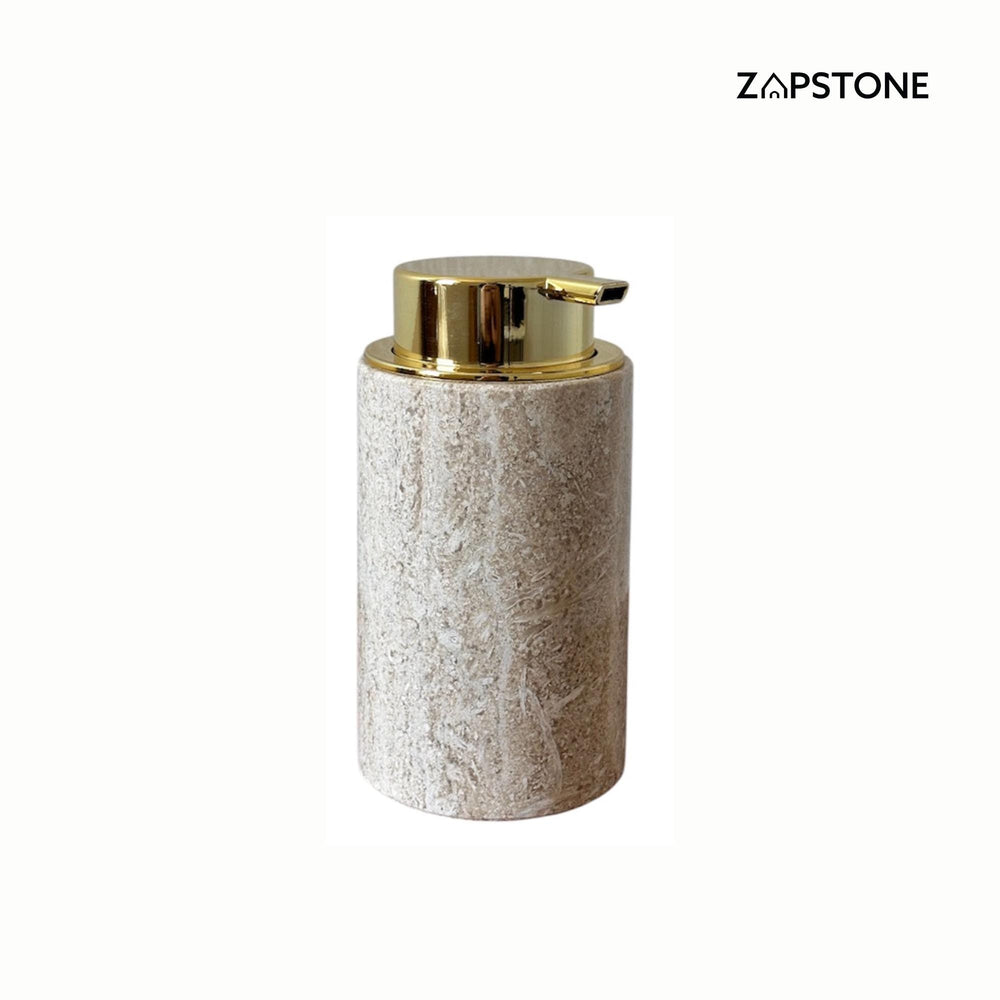 Marble Soap Dispenser – Luxury Bathroom Decor, Modern Stone Lotion Pump, Minimalist Vanity Accessory