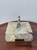 Handmade Green Onyx Jewelry Box – Luxury Stone Trinket Box with Lid – Elegant Natural Onyx Storage Case – Unique Gift