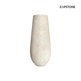 Florero de Travertino, Florero de Piedra Hecho a Mano, Decoración de Lujo, Acento Moderno, Pieza Central de Piedra Natural, Regalo Elegante