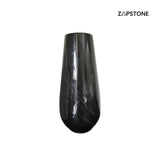Florero de Mármol Negro, Florero de Piedra Hecho a Mano, Decoración de Lujo, Acento Moderno, Pieza Central de Mármol Natural, Regalo Elegante