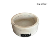 Frasco de Almacenamiento de Mármol Blanco con Tapa, Contenedor de Lujo para Tocador, Perilla Plateada, Decoración Elegante de Baño