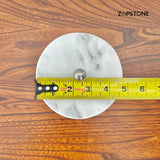 Frasco de Almacenamiento de Mármol Blanco con Tapa, Contenedor de Lujo para Tocador, Perilla Plateada, Decoración Elegante de Baño