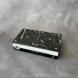 Luxury Marble Domino Set | Handmade Black & White Stone Dominoes Game Set | Modern Coffee Table Decor | Unique Gift for Him Housewarming