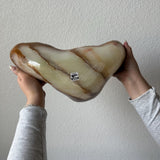 Handmade Green Onyx Bowl – Luxury Natural Stone Catchall, Sculptural Decorative Centerpiece (Piece II)
