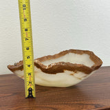 Handmade Green Onyx Bowl – Luxury Natural Stone Catchall, Sculptural Decorative Centerpiece (Piece I)