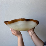 Handmade Green Onyx Bowl – Luxury Natural Stone Catchall, Sculptural Decorative Centerpiece (Piece I)