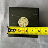 Caja de Joyería de Mármol y Ónix de Lujo con Perilla Dorada – Caja de Piedra Natural, Almacenamiento Elegante, Regalo de Alta Gama