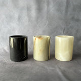 Natural Stone Holder Set, Onyx Marble Cup, Makeup Brush Holder, Utensil Holder, Toothbrush Cup, Pencil Holder, Small Vase Decor