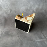 Natural Onyx Phone Stand, Handmade Stone Phone Holder, Luxury Desk Decor, Minimalist Office Accessory, Unique Gift