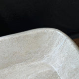 Lavabo Cuadrado de Travertino | Lavabo de Piedra Natural Hecho a Mano | Lavabo Moderno para Baño | Lavabo Beige de Lujo