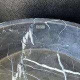 Black Marble Vessel Sink, Natural Stone Bathroom Sink, Round Luxury Vanity Basin, Handcrafted Wash Basin, Modern Bathroom Decor