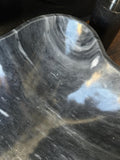 Gray Marble Vessel Sink | Wavy Edge Stone Bathroom Sink | Natural Marble Basin | Modern Luxury Vanity Sink