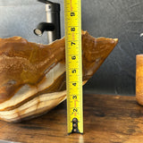 Lavabo Vessel de Piedra de Ónix Verde, Lavabo de Encimera de Ónix Natural Hecho a Mano, Palangana de Tocador Moderna de Lujo, Lavabo Único de Mármol, Decoración de Baño de Alta Gama
