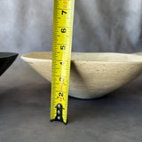 Luxury Marble Bowl – Irregular Natural Stone Centerpiece | Handmade Matte Decorative Bowl