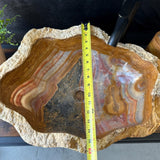 Onyx Rustic Vessel Sink, Natural Stone Bathroom Sink, Handmade Onyx Basin, Luxury Vanity Sink, Irregular Stone Wash Basin