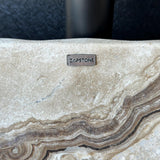 Beige Onyx Stone Sink | Natural Stone Vessel Sink | Modern Wabi Sabi | Rustic Luxury Sink