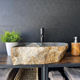 Green Onyx Bathroom Vessel Sink | Luxury Sink | One-of-a-Kind Hand Carved Onyx Vessel Sink – Natural Stone Bathroom Sink