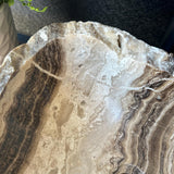 Lavabo Rústico de Ónix | Lavabo de Piedra Beige | Lavabo de Baño | Lavabo de Piedra Natural Hecho a Mano | Lavabo de Lujo