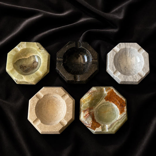 Cenicero de Mármol para Puros | Cenicero de Piedra Hecho a Mano | Regalo para Él | Regalo del Día del Padre