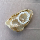 Chunky Stretchy Onyx Bracelet | Natural Stone | Neutral Luxury Jewelry