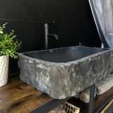 Rustic Black Marble Vessel Sink (Piece II)