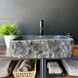 Rustic Black Marble Vessel Sink (Piece II)